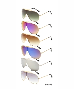 1 Dozen Pack Designer Inspired Men's Sunglasses M6955